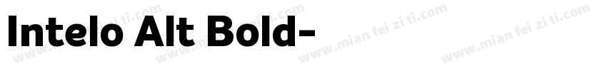 Intelo Alt Bold字体转换